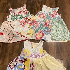 Sue sue’s 3 dresses. Size 1 = 2T.